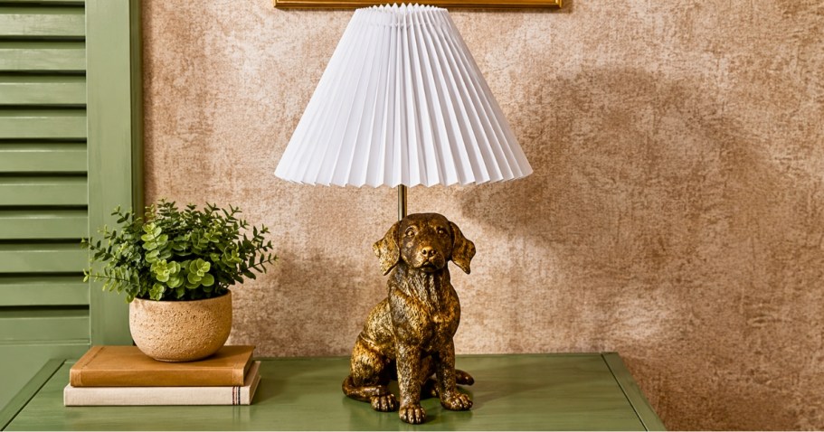 WOW! Anthropologie Inspired Brass Dog Lamp JUST $8.99 on Walmart.com (Reg. $50)