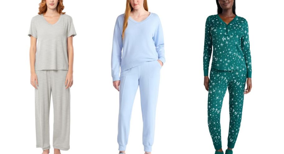 stock image of three different Walmart to piece sets