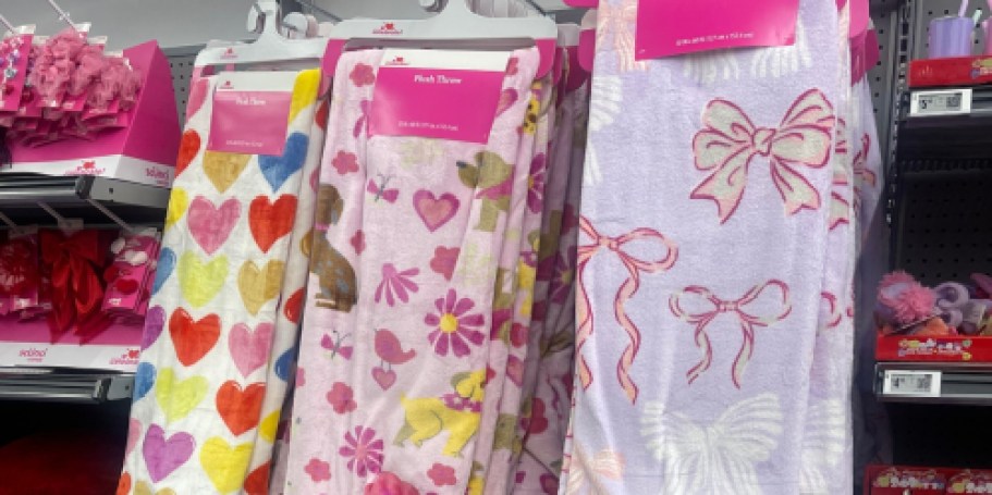 Valentine’s Throw Blankets Under $10 on Walmart.com (NEW Styles Added!)