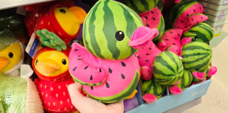 Walmart Duck Plushes Just $3.48  | Watermelon, Mermaid, Turtle, & More!