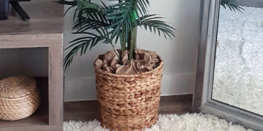 Natural Water Hyacinth Basket Just $9 on Amazon (Reg. $37)