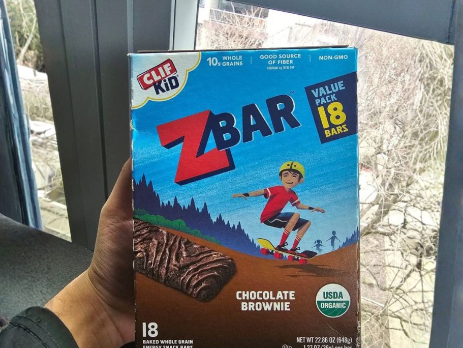 Clif Kid ZBar Chocolate Brownie Granola Bar 18-Pack Only $10.48 Shipped