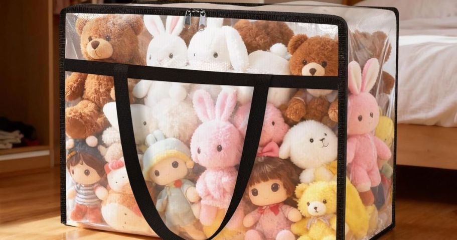 Clear Under Bed Storage Containers 4-Pack Just $10 Shipped for Prime Members