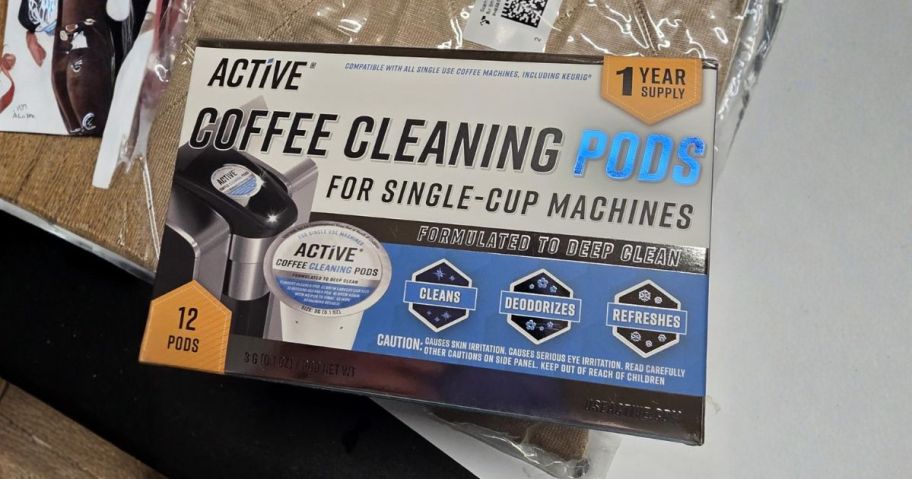 ACTIVE K-Cup Compatible Keurig Cleaning Pod 12-Pack box