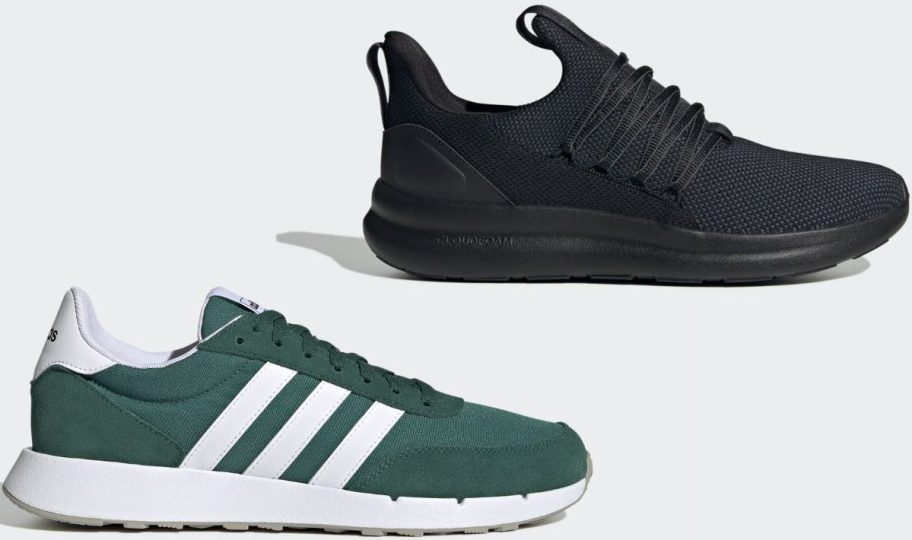 Stock images of two adidas men's shoes