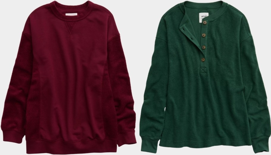 two womens sweatshirt