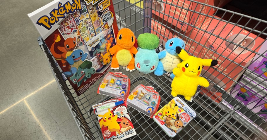 Aldi Pokemon Toys and Games in a basket