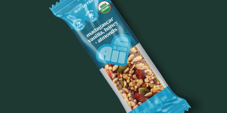 FREE All In Nut & Seed Bar at Starbucks After Cash Back
