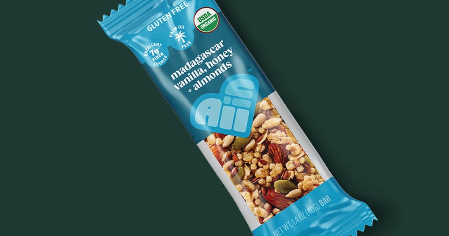 FREE All In Nut & Seed Bar at Starbucks After Cash Back