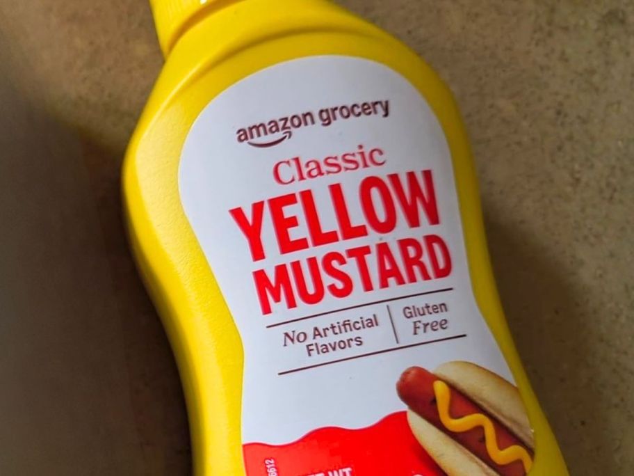 Amazon Grocery Yellow Mustard bottle