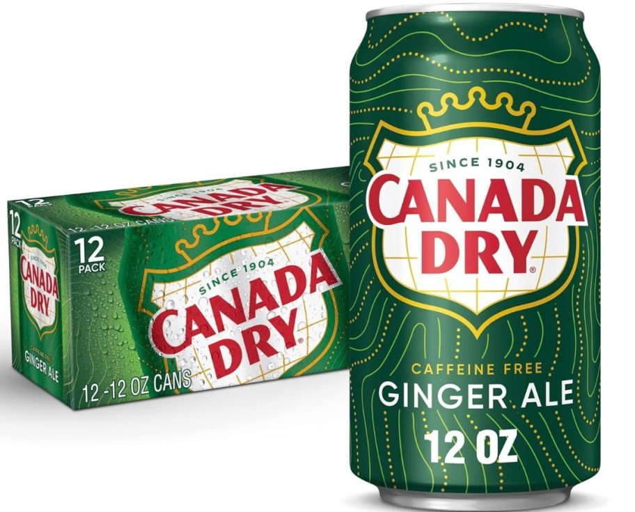 a 12-pack of Canada Dry Ginger Ale