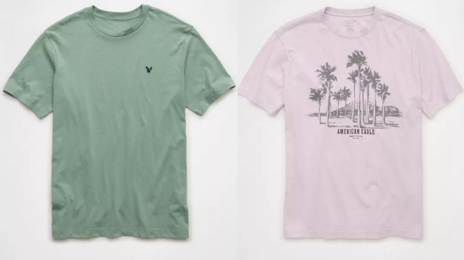 Two American Eagle Shirts Stock Images