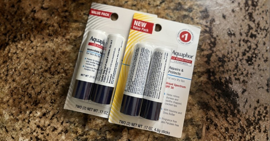 Aquaphor Lip Repair 4-Pack Only $8.79 Shipped on Amazon (Reg. $17)