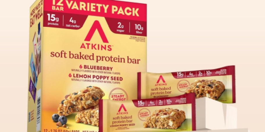 Atkins High Protein Granola Bars 12-Count Just $15.70 Shipped on Amazon