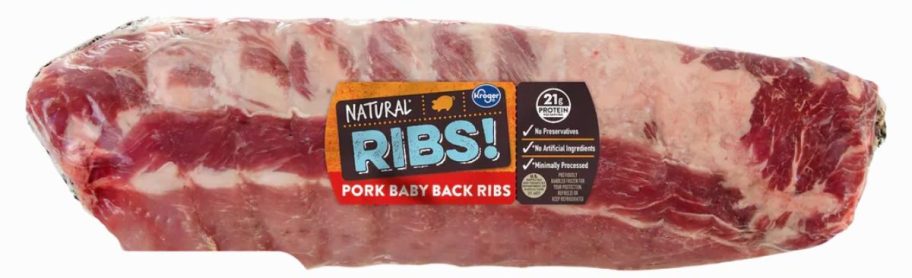 Stock image of baby back ribs