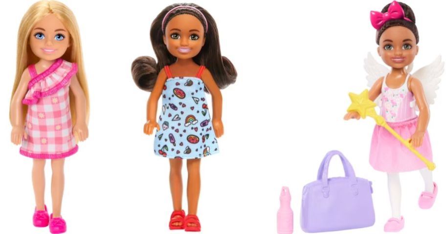 Stock images of 3 Barbie Chelsea Dolls