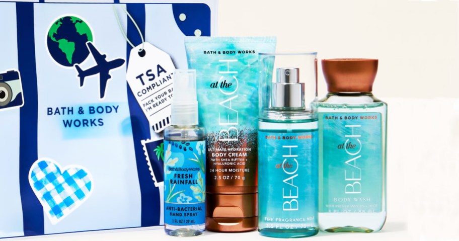 Travel Size Bath & Body Works Body Care Cosmetic Bag