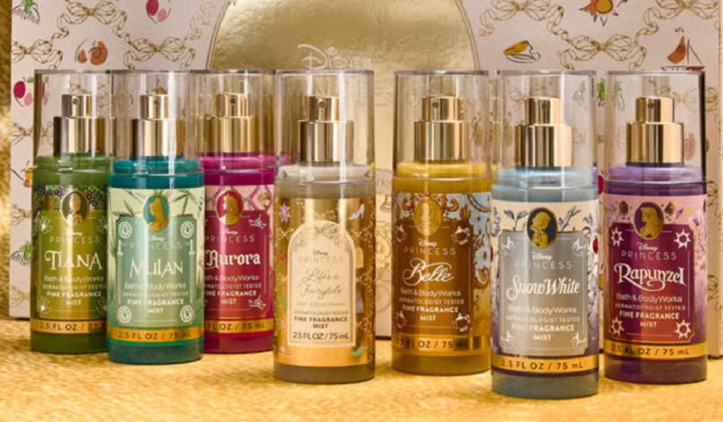 Disney Princess 7-piece Mini Fine Fragrance Mist Sampler