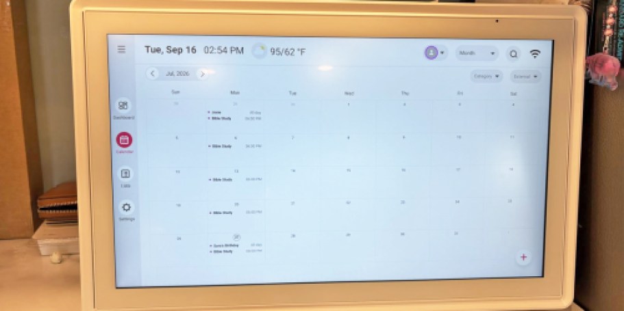 Digital Calendar Just $58 Shipped for Amazon Prime Members (Budget-Friendly Skylight Alternative)