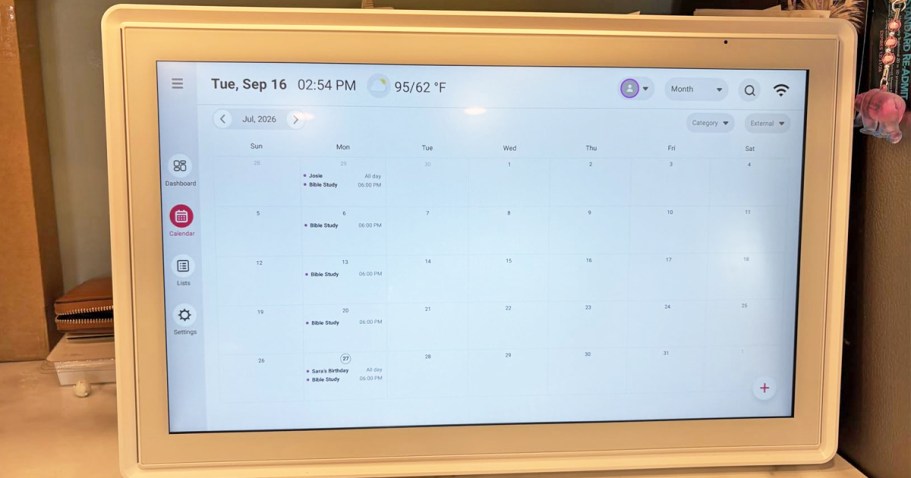 Digital Calendar Just $58 Shipped for Amazon Prime Members (Budget-Friendly Skylight Alternative)