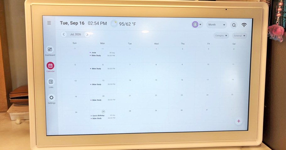 Digital Touchscreen Calendar Just $58 Shipped for Amazon Prime Members (Reg. $160)