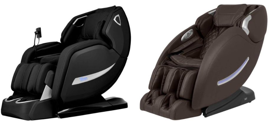 home depot Black and brown massage chairs
