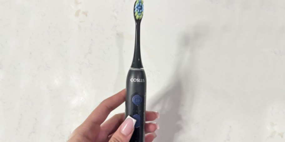 Sonic Electric Toothbrush w/ 4 Brush Heads Only $3.99 on Amazon | 40K Sold Last Month