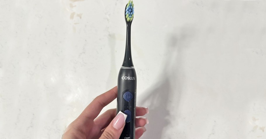 Sonic Electric Toothbrush w/ 4 Brush Heads Only $3.99 on Amazon | 40K Sold Last Month