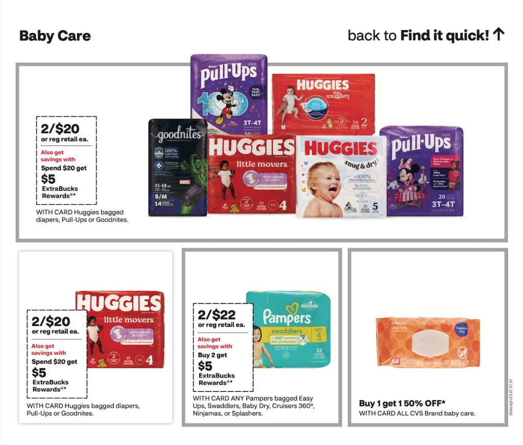 page from CVS ad