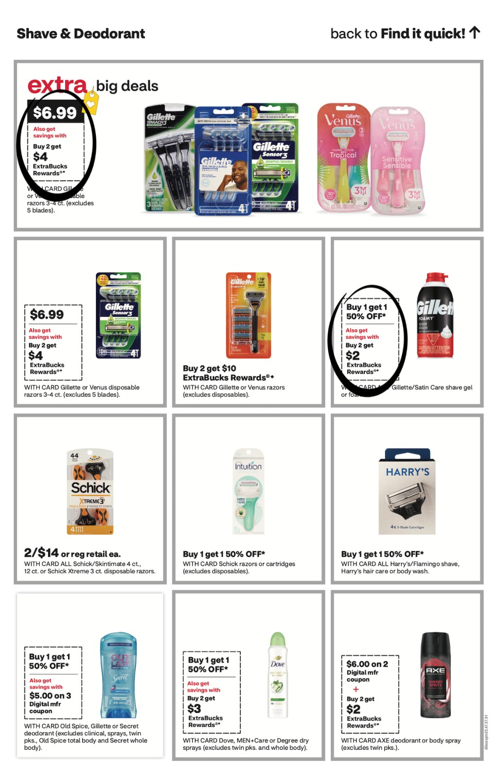 page from CVS ad
