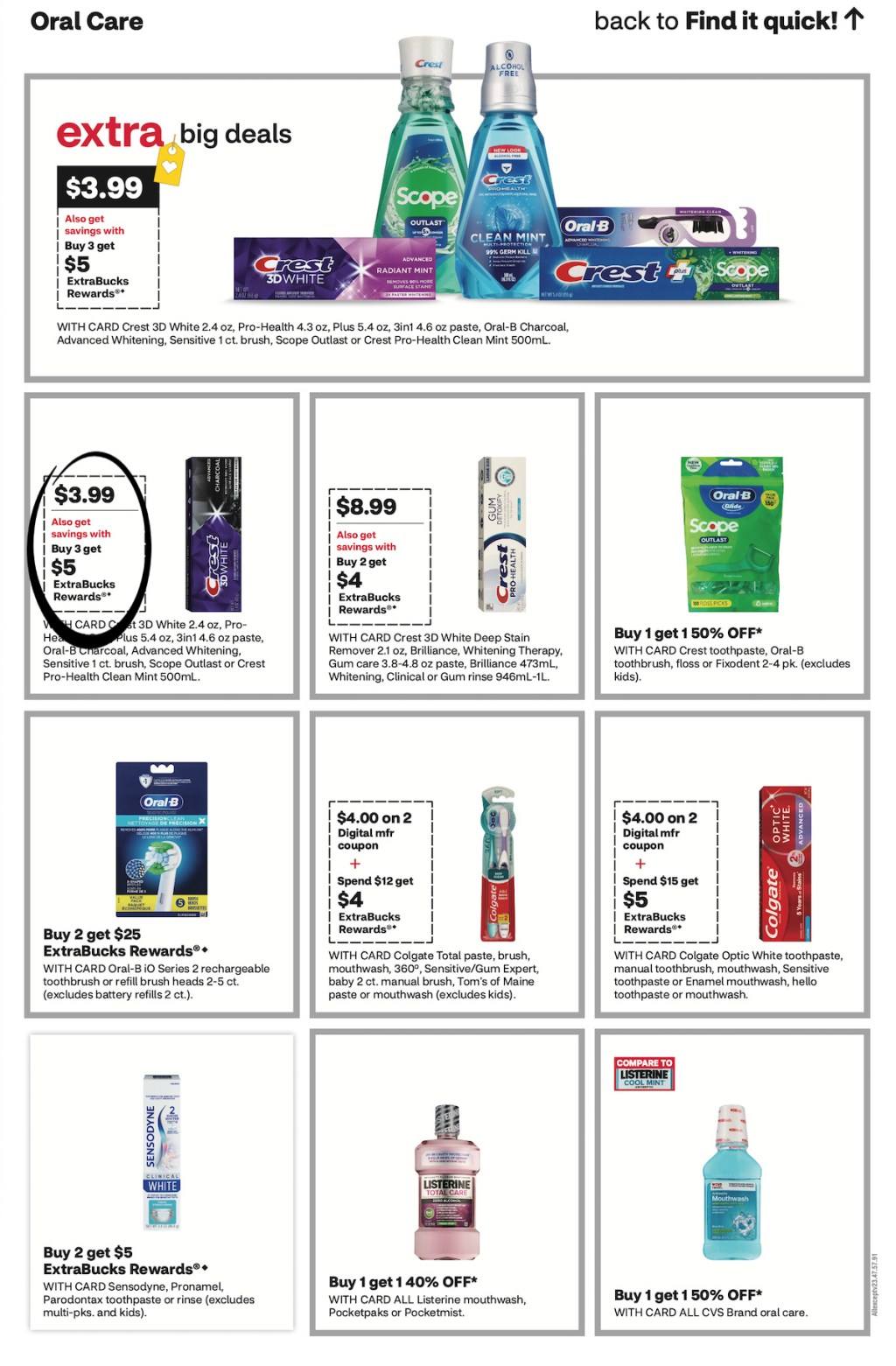 page from CVS ad