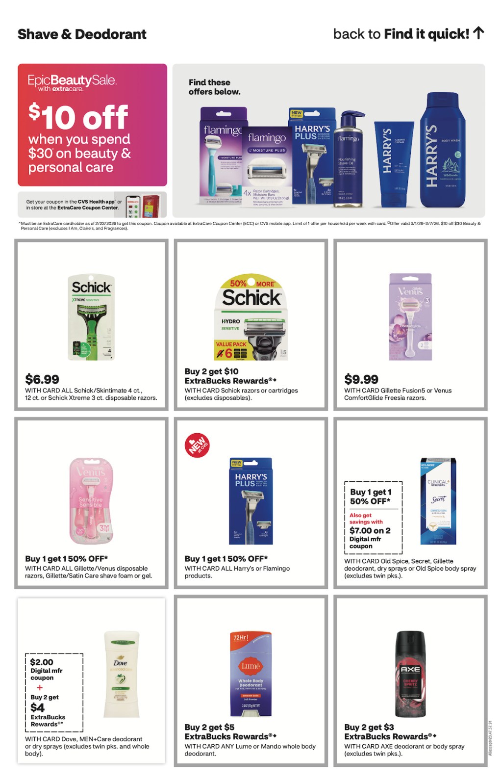page from CVS ad