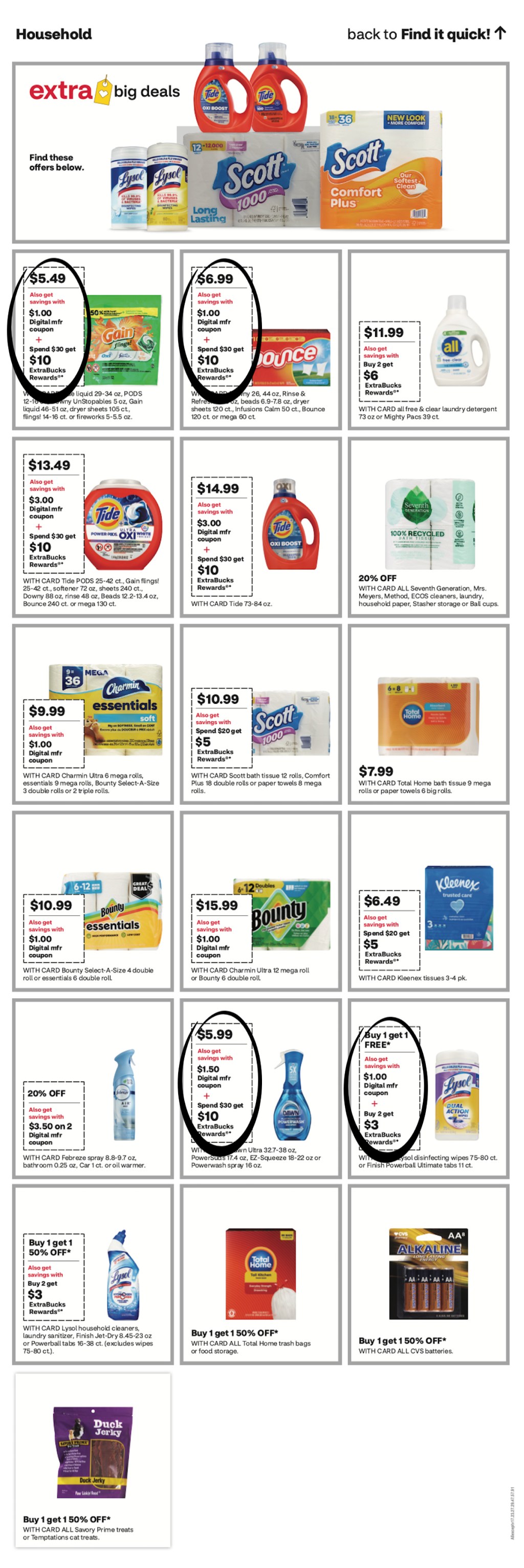 page from CVS ad
