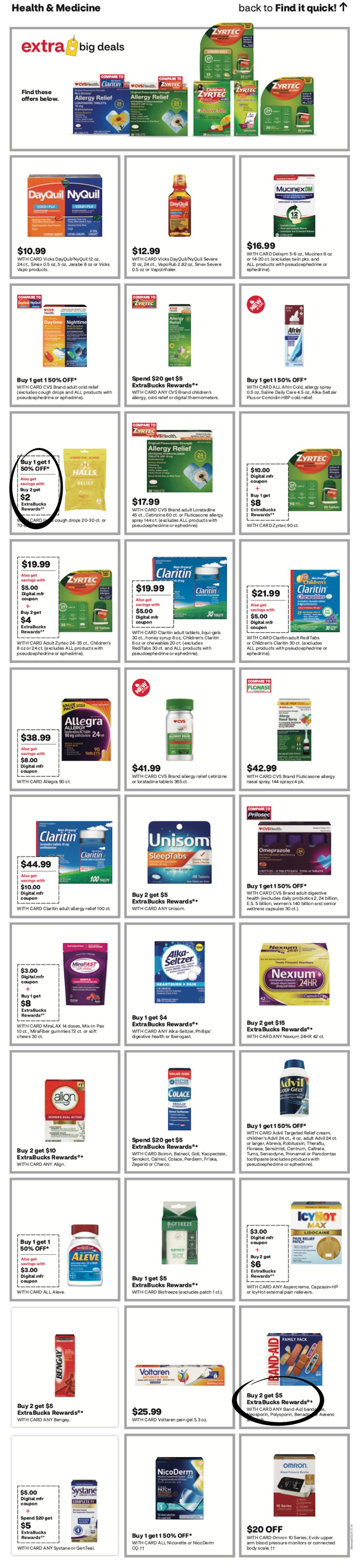 page from CVS ad