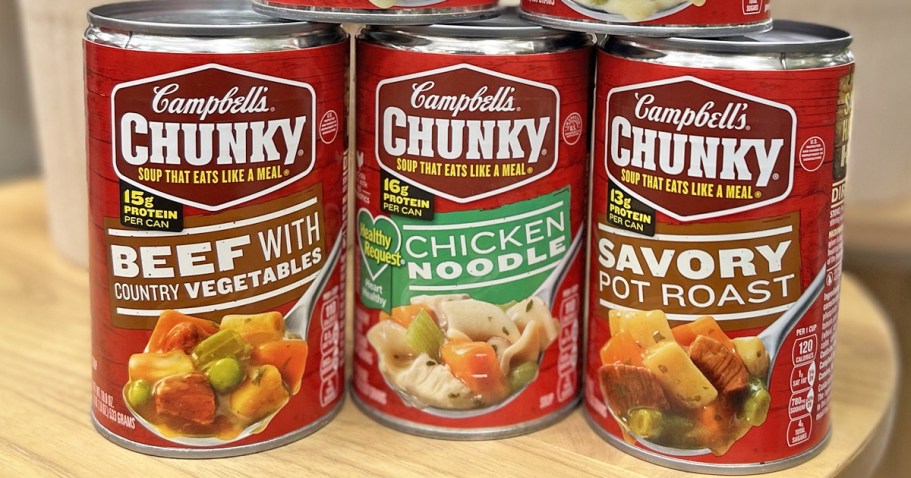 THREE Campbell’s Chunky Soups Just $4.60 Shipped on Amazon (Only $1.53 Each)