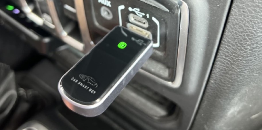 Wireless Apple CarPlay Adapter Only $14.99 on Amazon | Just Plug In & Play!