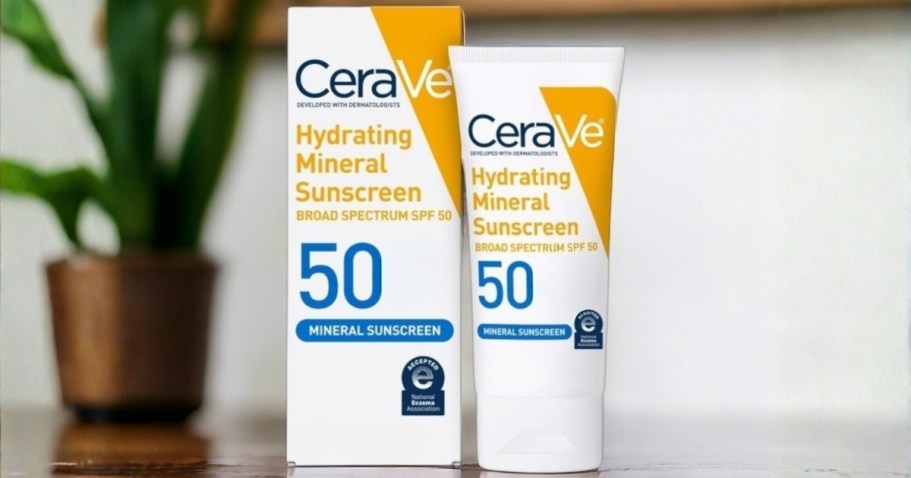 CeraVe SPF 50 Mineral Sunscreen Only $6.49 Shipped on Amazon