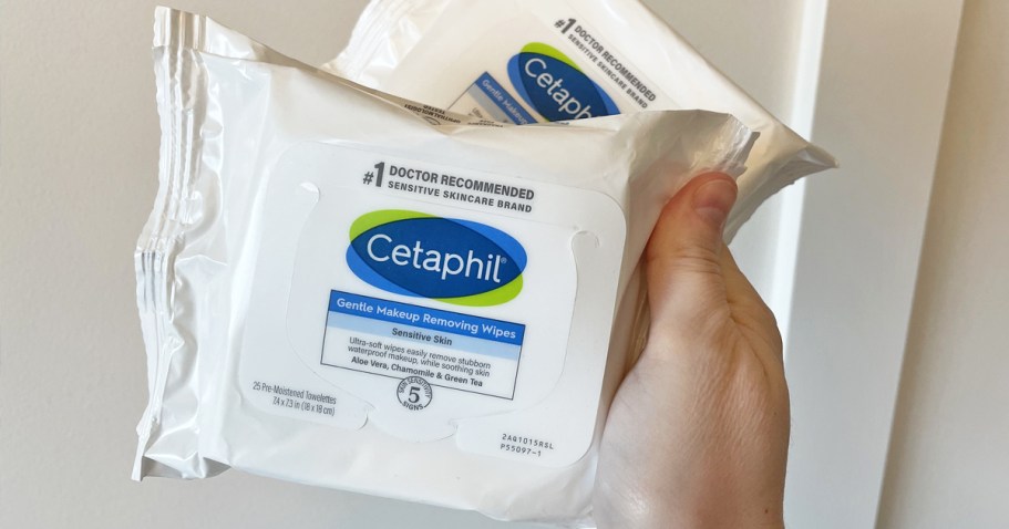 Cetaphil Makeup Remover Wipes Only $2 Shipped on Amazon (Reg. $8)