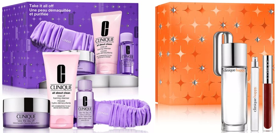 clinique makeup remover and perfume gift sets