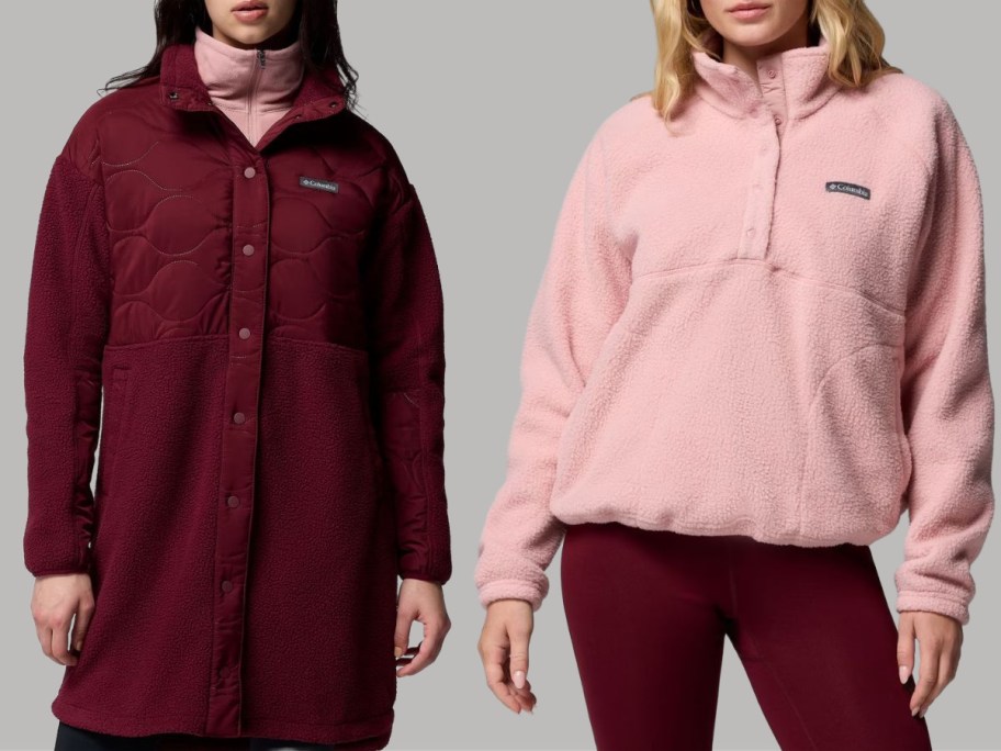 Two Women wearing Columbia Fleece