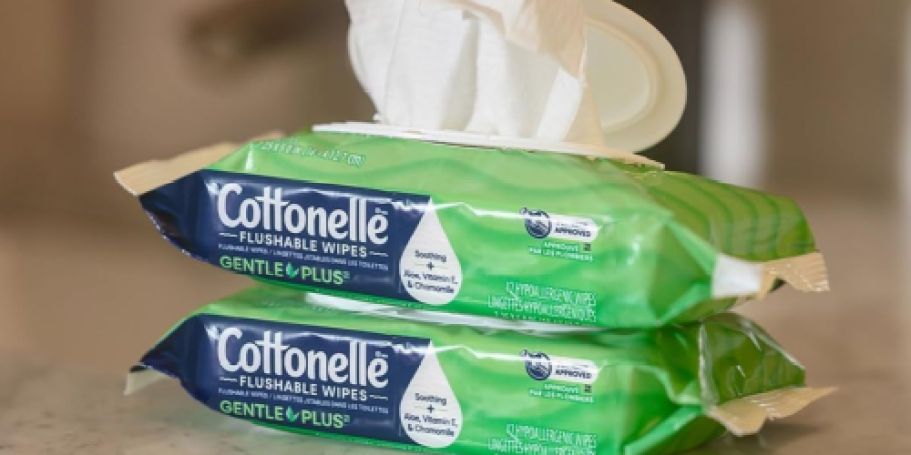 Cottonelle GentlePlus Flushable Wipes 8-Pack Just $9.79 Shipped on Amazon (Reg. $16)
