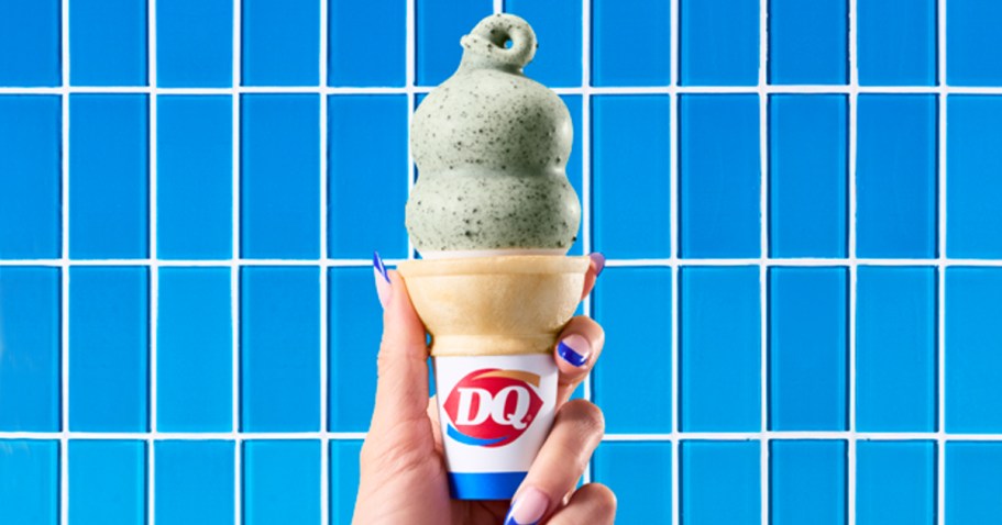 New Dairy Queen Mint Crunchin’ Cookie Dipped Cone Drops 2/23
