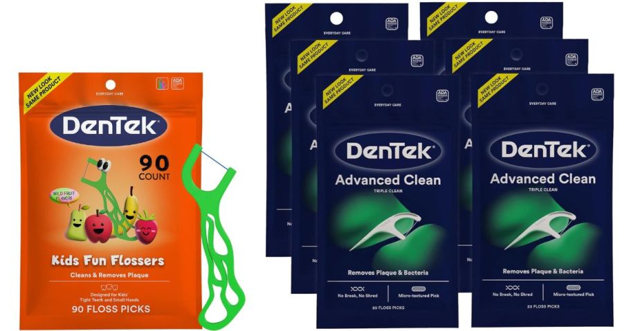 Stock images of Dentek Flossers for Kids & Adults