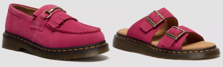 Martens Adult Adrian Snaffle Milled Nubuck Loafer, Dr. Martens Adult Zebzag Suede Slingback Platform Mules