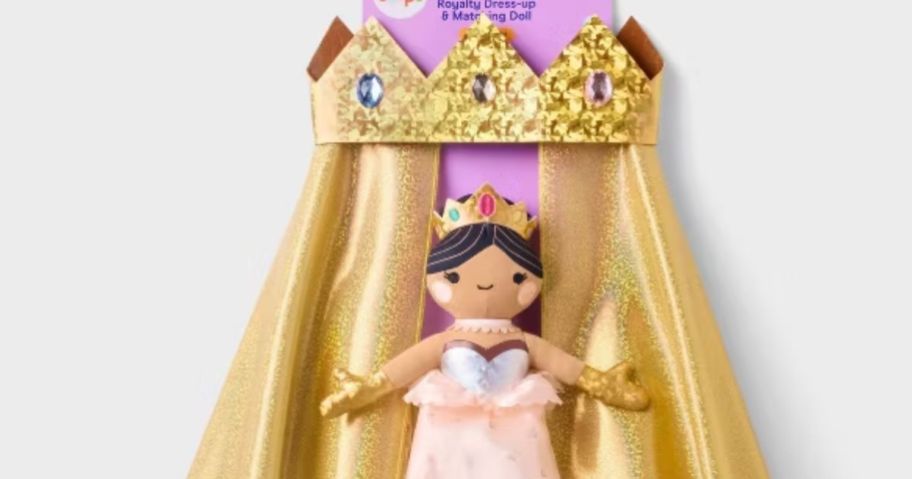 stock image of dress up set displayed on a gray background