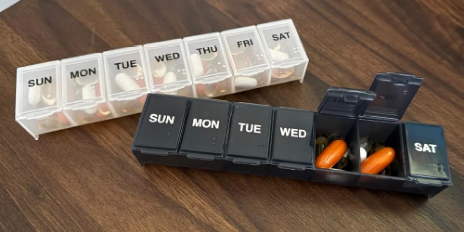 Daily Pill Organizer 2-Pack Only $3.90 on Amazon