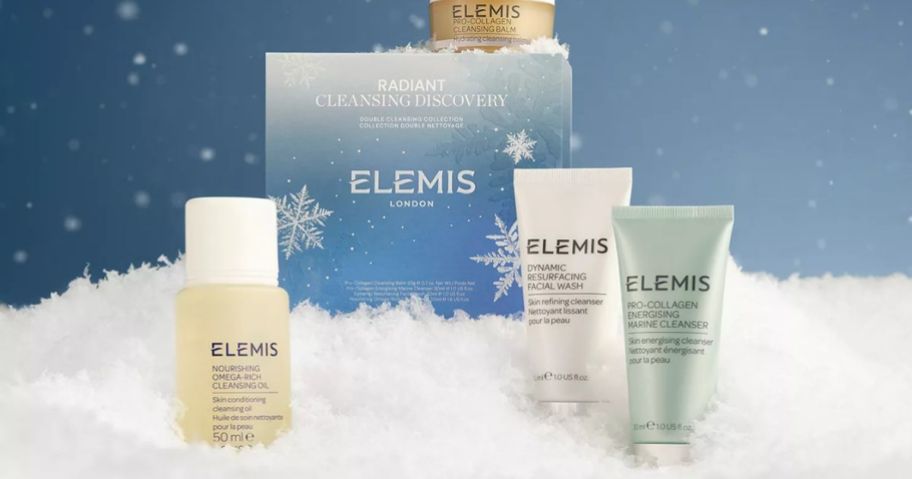 Elemis 4-Piece Radiant Cleansing Discovery Set on display