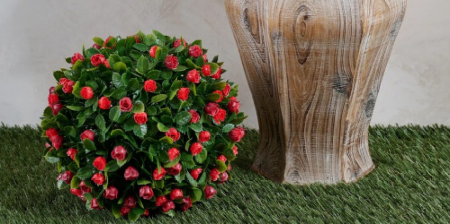These Faux Rose Spheres Look Real Without the Hassle! Get 2 for $44.98 Shipped