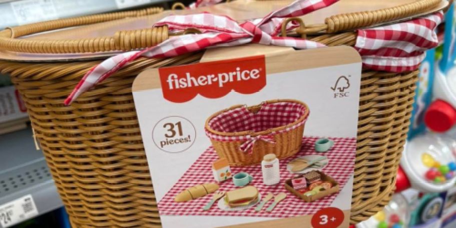 Fisher-Price 31-Piece Wooden Picnic Basket Set Just $28.99 on Amazon (Reg. $54) & More