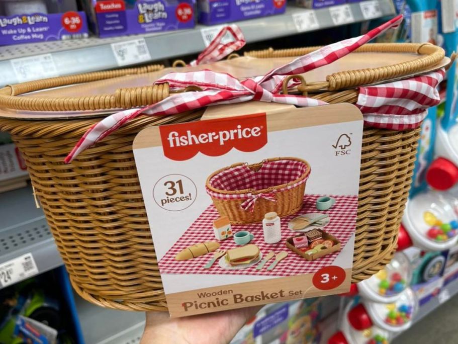 Fisher-Price 31-Piece Wooden Picnic Basket Set Just $28.99 on Amazon (Reg. $54) & More